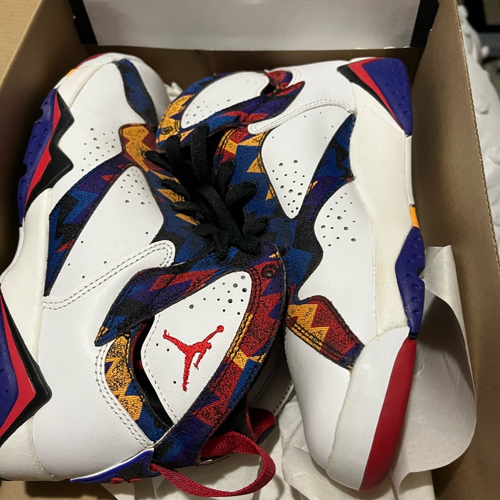 Jordan ugly sweaters, kids size 5.5, women’s size 7, good condition